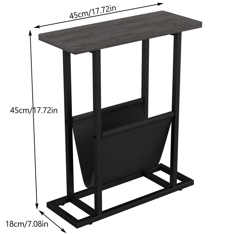 Borough Wharf Holifield Side Table with Storage & Reviews Wayfair.co.uk